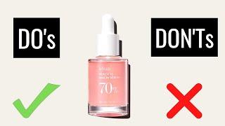 How To Use Anua Peach 70 Niacinamide Serum