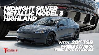 Tesla Model 3 Highland Carbon Fiber Sport Package for Standard and Long Range Models