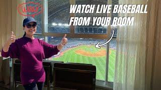 Room with a View of the Blue Jays Baseball Stadium- Toronto Marriott City Centre Tour