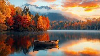 Autumn Scenery 4K, Peaceful Soothing Instrumental MusicMusic therapy, calms the nervous systems #2