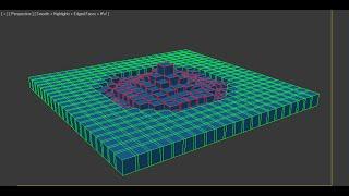 Ripple effect using thinkingParticles (no audio)