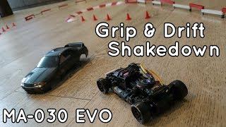 Mini Z MA-030EVO Shakedown - Grip / Drifting