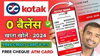 Kotak Zero Balance Account Opening Online 2024 | kotak 811 account opening | kotak bank zero balance