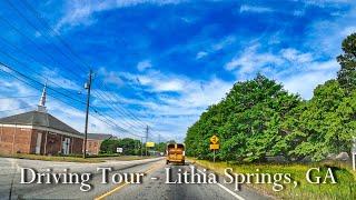 Driving Tour Through Lithia Springs, GA - 4K