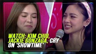 WATCH: Kim Chiu, Jackie Gonzaga, cry on 'Showtime' | ABS-CBN News