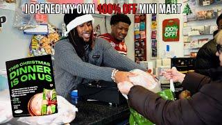 I opened a mini mart in my hometown to giveaway free Christmas meals