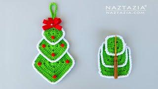 How to Crochet Granny Square Christmas Tree Pattern DIY Tutorial for Handmade Gifts