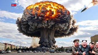 1 minute ago! goodbye kim jong un, pyongyang city center and nuclear warehouse bombed by ukraine