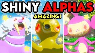 AMAZING SHINY ALPHA POKEMON + 40 MORE in Pokemon Legends: Arceus