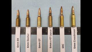 6mm BR, 6 Dasher, 6 GT, 6x47 Lapua, 6XC, 6mm Creedmoor