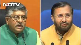 Cabinet Expansion: Union Ministers Ravi Shankar Prasad, Prakash Javadekar Quit Before Reshuffle