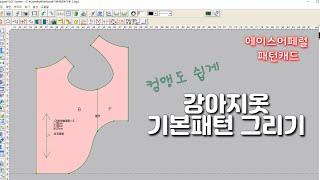 Draw a pattern of dog clothes using a cad.