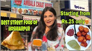 Best street food of Hoshiarpur | Chaat, Momos, Makhni Maggi and much more| Tanya Dhamija