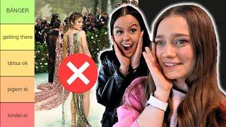 MET GALA OUTFITIDE TIER LIST (päriselu näljamängud)