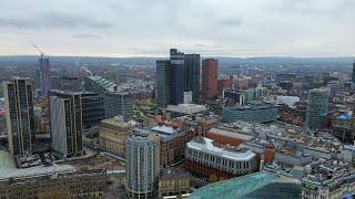 Manchester. Big city view from the drone. Dji