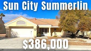 55+ Community Home For Sale Las Vegas Sun City Summerlin $386K, 1370 Sqft, 2BED, 2BTH, Single Story