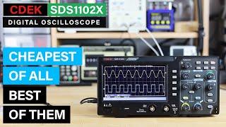 CDEK SDS1102X Oscilloscope ⭐ Cheapest Of Them All. Interestingly one of the best!