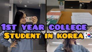 Student life in korea vlog | 1st year college student  in korea 