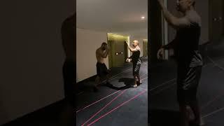 Rare Video Of Khamzat Chimaev training with his Coach Andres Michael.