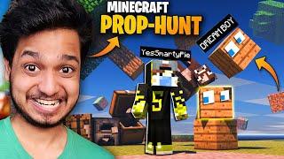 Funny Prop Hunt but World Destroy Randomly@YesSmartyPie @DREAMBOYYT (Minecraft Hide & Seek)