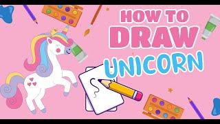 How to Draw Unicorn | Easy Kids Drawing | Kids Art Tutorial