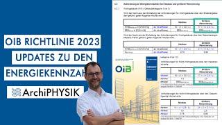 Neuerungen in OIB Richtlinie 2023: Updates zu den Energiekennzahlen | ArchiPHYSIK Einsicht