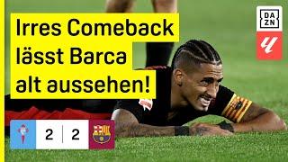 Wildes Finish! Später Doppelschlag bringt Barca um den Sieg: Celta Vigo - Barcelona | LaLiga | DAZN