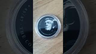 Trump 1oz silver coins www.7kmetals.com/schwag