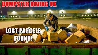 INSANE DUMPSTER DIVING, DAMAGED PARCELS FOUND [PARCELFORCE!]