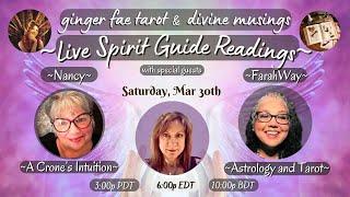 ~*LIVE*~ Messages from your Guides with Nancy, Farah & ginger fae~