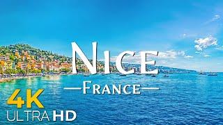 Nice, France 4K Amazing Aerial Film - Relaxing Music With Beautiful Nature Scenery For Stress Relief