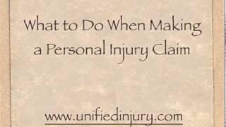 What to Do when making a Personal Injury Claim