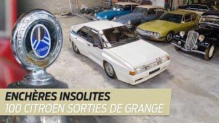 Enchères INSOLITES. 100 Citroën ANCIENNES sorties de grange !