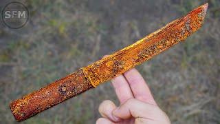 Restoration Rusty Old Japanese Knife