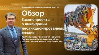 Как Минприроды хочет "обнулить" Постановление Конституционного Суда № 27-П: обзор Законопроекта