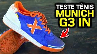 MELHOR ou PIOR em QUADRA?  - Teste tênis de futsal Munich G3 IN