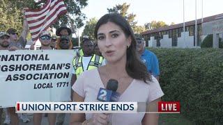 Union port strike ends