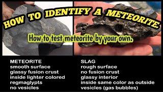 How to Identify meteorites.|| How to test meteorite by your own | how to ID. #meteorite #meteor