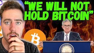 JEROME POWELL JUST CRASHED BITCOIN! “WE CAN’T HOLD BITCOIN”