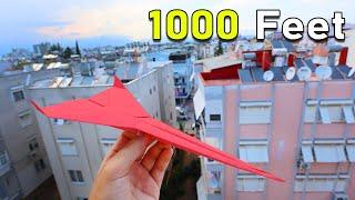 How to make a Paper Airplane that flies 1000 Feet