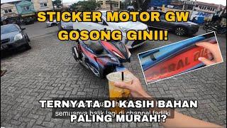 DI TIPU TUKANG STICKER‼️ KOK STICKER MOTOR GW JADI KAYA GINI YA GAIZ⁉️ #aerox #sticker