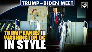 'Trump Force One' touches down in Washington DC carrying President Elect Donald Trump