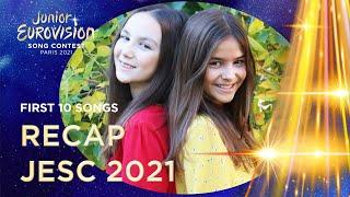 FIRST 10 SONGS RECAP FROM JESC 2021 | EURO ALFA