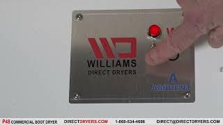 Williams Direct Dryers P48: Portable Two Sided Boot Dryer for Commercial Applications