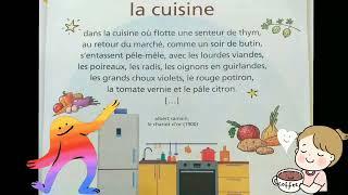 La cuisine, poésie, 2AEP, Chemin des lettres