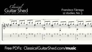 Tarrega: Etude No. 3 - Free Classical Guitar Sheet Music
