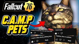 C.A.M.P PETS Are fun but there's MIXED Opinions!! First Impressions and Overview - Fallout 76 PTS