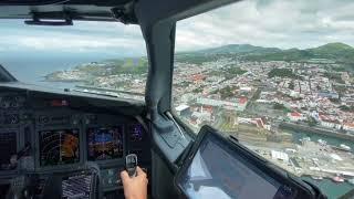 SMOOTH BOEING 737 LANDING - PONTA DELGADA, AZORES