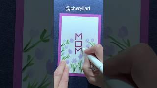 I love you mom Card drawing #mothersday #carddrawing  #oddlysatisfying