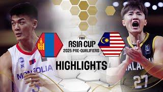 Mongolia v Malaysia | Basketball Highlights | FIBA Asia Cup 2025 Pre-Qualifiers